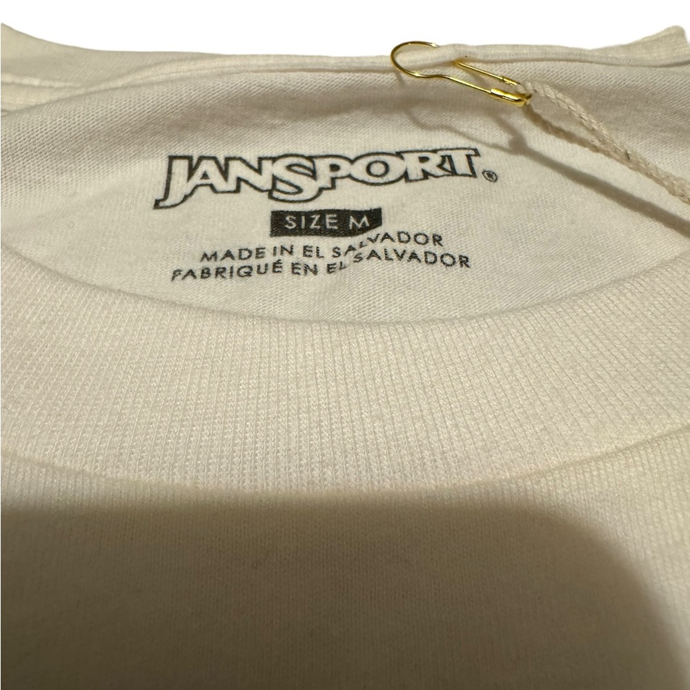 Jansport s/s "Pablo Honey" crewneck tee in cream. Size M. NWT - Picture 3 of 5